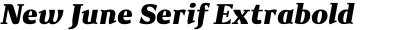 New June Serif Extrabold Italic
